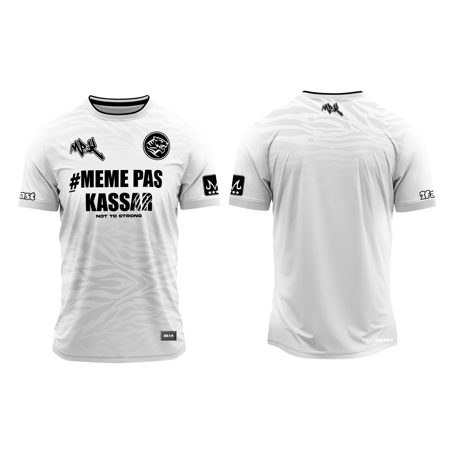 T SHIRT MEMEPASKASSAR BLANC